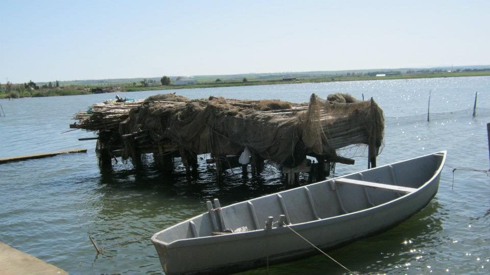 Barca dei pescatori nella Laguna di Lesina